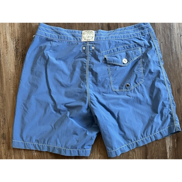 J Crew Men's Blue The Original Board Short With Pocket & Drawstring Size 34 - Picture 3 of 5